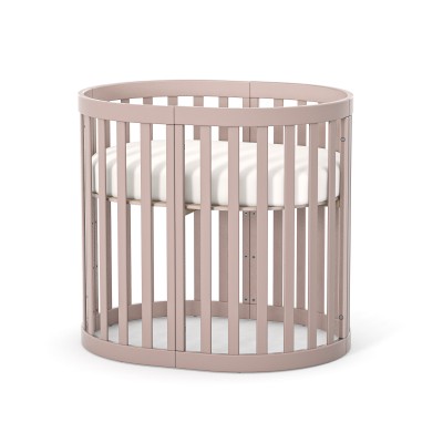 Veres Roma - овальне дитяче ліжечко (90x70 см) • Cappuccino