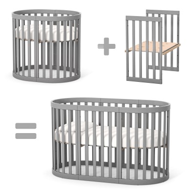 Veres - комплект розширення ліжечка Roma (140x70 см) • Graphite