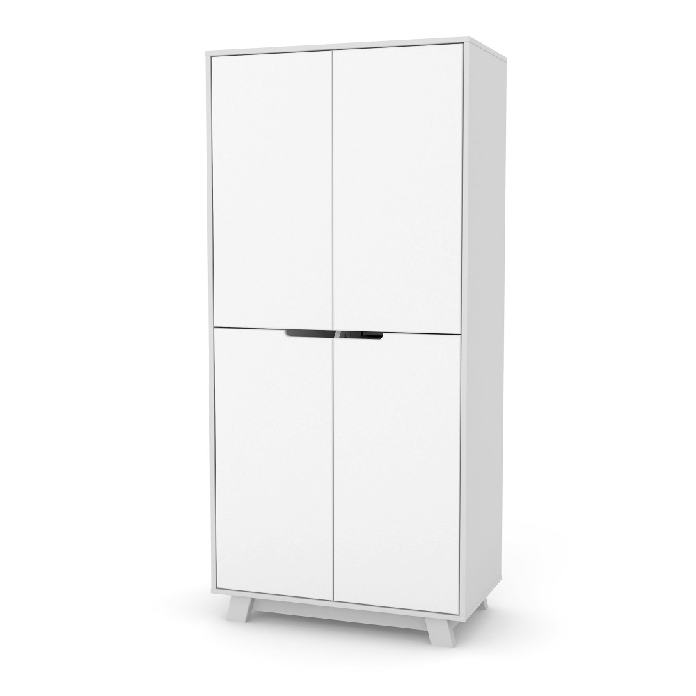 Veres Manhattan 850 - дитяча шафа (85x47x182.5 см) • White Grey