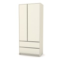 Veres Bern 900 - szafa z szufladami, dwudrzwiowa (90x50.3x207.1 cm) • Beige