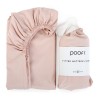 Poofi Organic Color - дитяче простирадло з органічної бавовни для ліжечка (120 х 60 см) • Pudrowy
