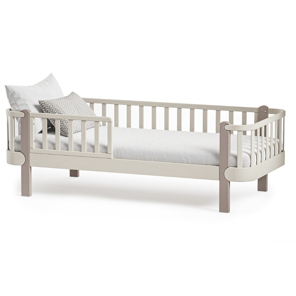 Veres Monaco 190 - łóżko młodzieżowe z drewna bukowego 190x80cm • Cappuccino Cashmere